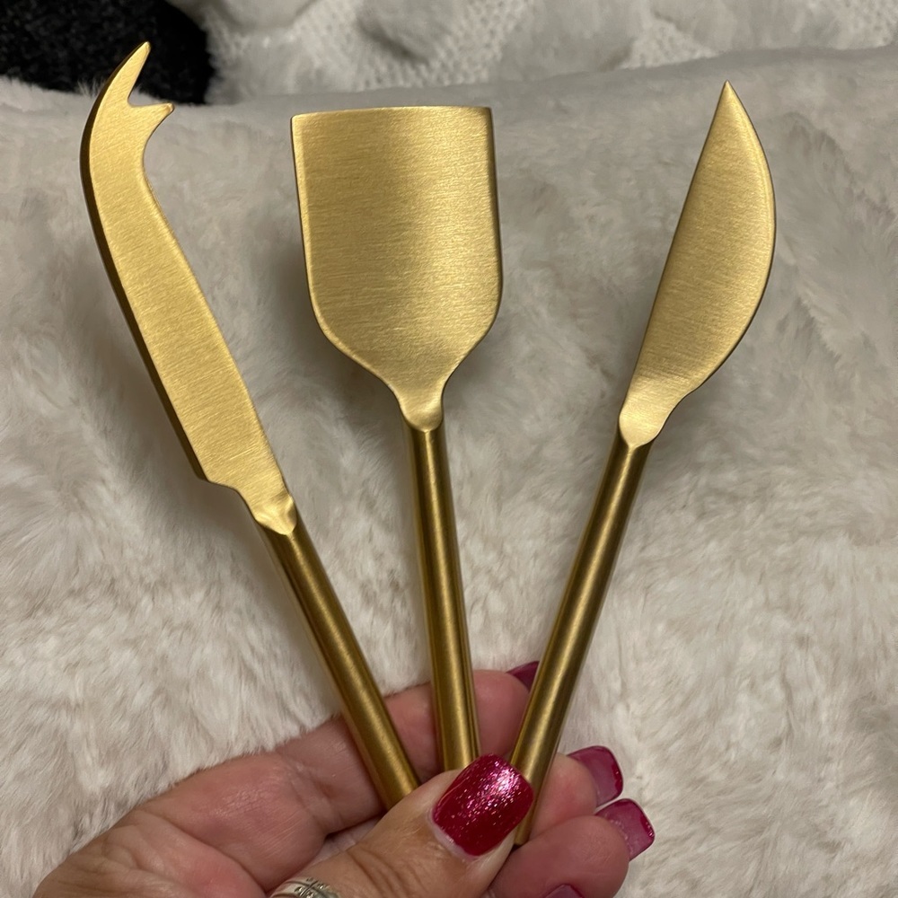 MACY BLACKWELL X SHORT STORIES Gold Cheese Knives